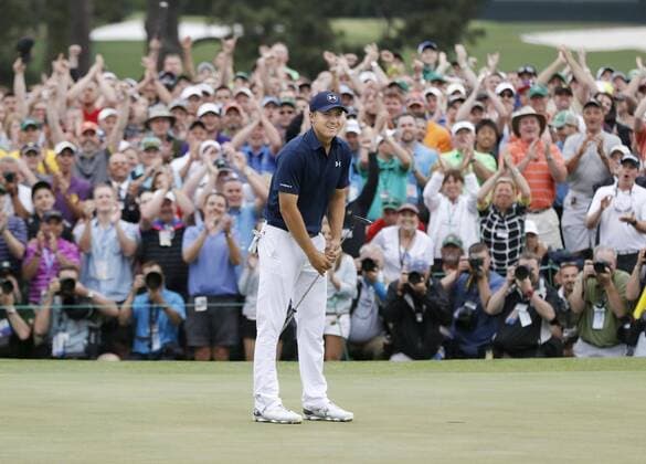Spieth achieves wire-to-wire Masters victory American Jordan Spieth, 21, smiles after achieving a wire-to-wire victory at 18 under in the Masters Golf Tournament at Augusta National Golf Club in Augusta, the United States, on April 12, 2015. 