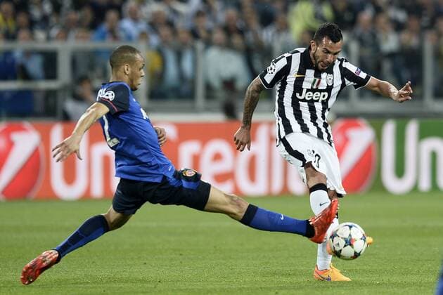 Champions League Juventus Turin - AS Monaco FC Carlos Tevez-Fabinho 