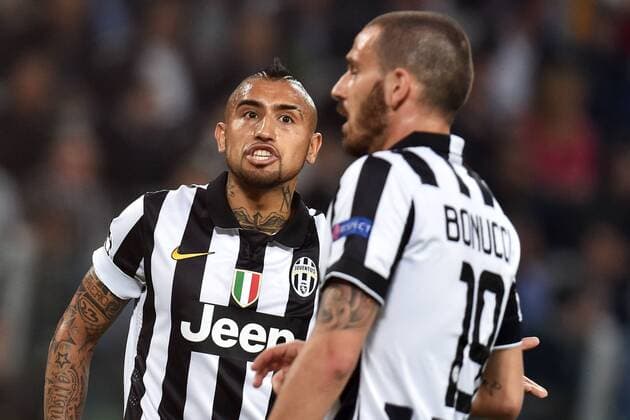 Arturo Vidal, Leonardo Bonucci Juventus Champions League Juventus Turin - AS Monaco FC andreaxstaccioli