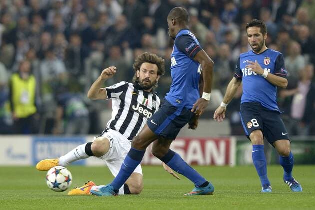 Andrea Pirlo Juventus, Joao Moutinho Monaco, Champions League Juventus Turin - AS Monaco FC filippoxalfero