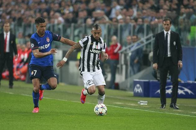 Arturo Vidal and Nabil Dirar Champions League Juventus Turin - AS Monaco FC  - ZUMAn230