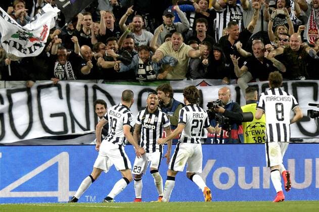 Jubel Arturo Vidal 1:0, Champions League Juventus Turin - AS Monaco FC filippoxalfero