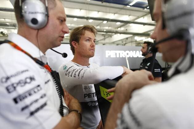 Motorsports: FIA Formula One World Championship WM Weltmeisterschaft 2015, Grand Prix of Bahrain, 6 Nico Rosberg (GER, Mercedes AMG Petronas Formula One Team), xHOCHxZWEIx