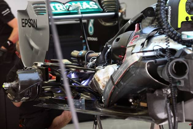 17.04.2015 - Free Practice 1, Mercedes AMG F1 W06, detail Bahrain Grand Prix, Sakhir 16 - 19 April 2015 