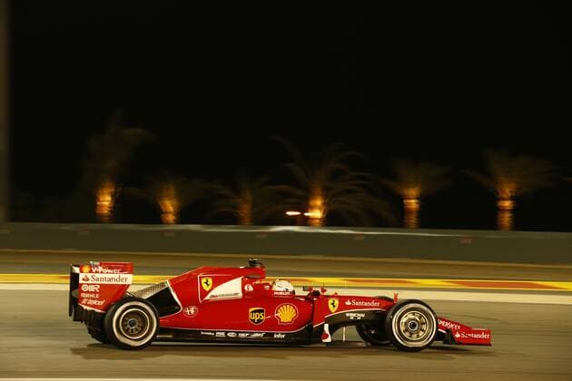 Motorsports: FIA Formula One World Championship WM Weltmeisterschaft 2015, Grand Prix of Bahrain, 5 Sebastian Vettel (GER, Scuderia Ferrari), xHOCHxZWEIx