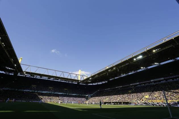 STADION BVB Signal Iduna Park DFL Fussball Liga Saison 2014-2015 Borussia Dortmund am 18. April im Signal Iduna Park in Dortmund 