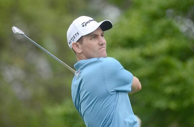 April 18, 2015 - Hilton Head Island, SC, USA - Brendon Todd tees off on the 17th hole during the third round of the RBC Heritage Presented by Boeing on Saturday, April 18, 2015, at Harbour Town Golf Links on Hilton Head Island, S.C. HeritaRBC Heritage Presented by Boeing, third round - ZUMAm67_
