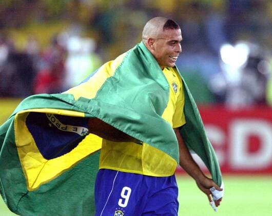 Finale der Fußball WM 2002 in Japan und Südkorea in Yokohama 0:2 WM 2002 BRD-Brasilien - Ronaldo