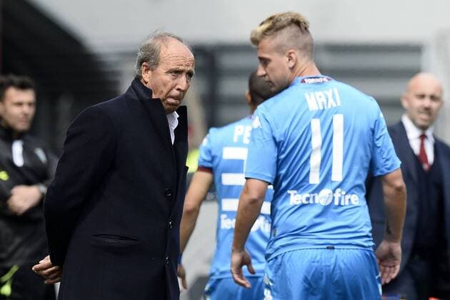 Reggio Emilia 19 04 2015 - campionato di calcio serie A US Sassuolo - FC Torino: Giampiero Ventura-Maxi Lopez 