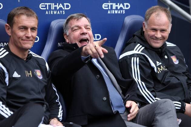 West Ham manager, Sam Allardyce - Manchester City vs. West Ham United - Barclay s Premier League - Etihad Stadium - Manchester - 19 04 2015 Pic Philip Oldham Sportimage EDITORIAL USE ONLY. No use with unauthorised audio, video, data, fixture lists, club league logos or live services. Online in-match use limited to 120 images, no video emulation. No use in betting, games or single club league player publications.
