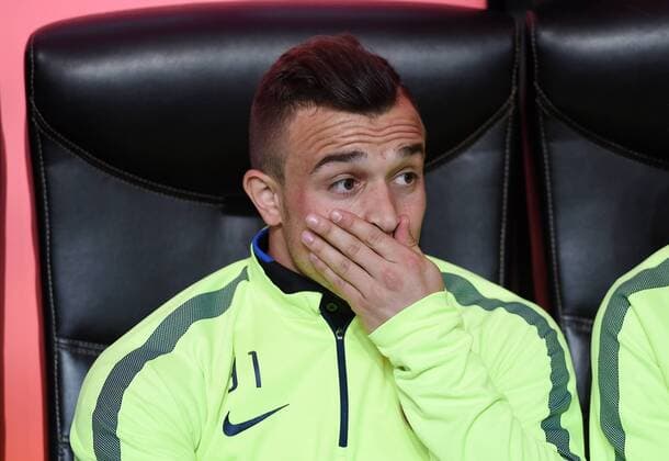 FUSSBALL INTERNATIONAL SERIE A SAISON 2014 2015 31. Spieltag Inter Mailand - AC Mailand 19.04.2015 Xherdan Shaqiri (Inter Mailand) nur auf der Ersatzbank 