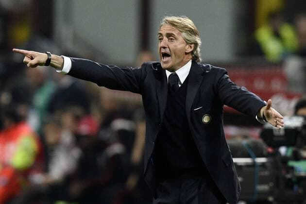 19 04 2015 - campionato di calcio serie A Inter Milan vs AC Milan foto DanielexBuffa Image Pictured: Roberto Mancini 