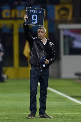 19 04 2015 - campionato di calcio serie A Inter Milan vs AC Milan foto DanielexBuffa Image Pictured: sign for Hernan Crespo 