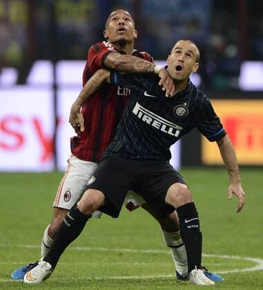 Nigel De Jong Milan, Rodrigo Palacio Inter Serie A Inter Milan - AC Milan. Foto GiuseppexCeleste Insidefoto giuseppexceleste