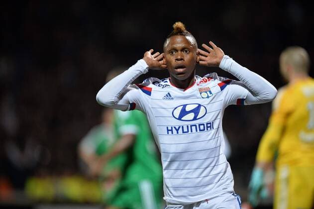 Clinton Njie (ol) FOOTBALL : Olympique Lyon vs AS Saint Etienne ASSE - Ligue 1 - 19 04 2015 AnthonyBIBARD FEP Panoramic 