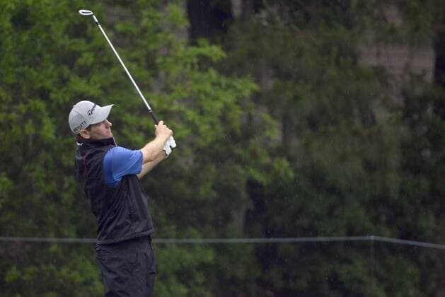 April 19, 2015 - Hilton Head, SC, USA - Brendon Todd hits his ball on the first hole during the final round of the RBC Heritage Presented by Boeing on Sunday, April 19, 2015, at Harbour Town Golf Links on Hilton Head Island, S.C. RBC Heritage final round - ZUMAm67_