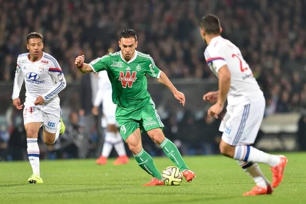 Mevlut Erding (saint etienne) FOOTBALL : Lyon vs Saint Etienne - Ligue 1 - 19 04 2015 FredericChambert Panoramic 