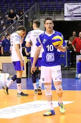Libero Jenia Grebennikov ( 10, VfB Friedrichshafen), Berlin Recycling Volleys vs. VfB Friedrichshafen, Herren, Volleyball, Endspiel, 22.04.2015 EP_mht