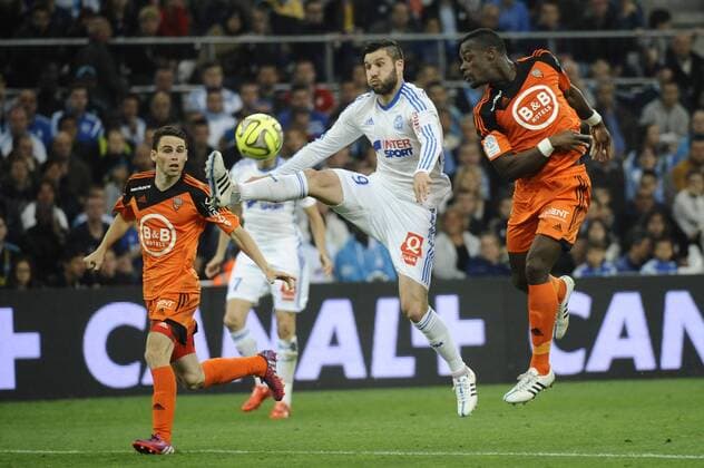 Gignac (OM) FOOTBALL : Marseille vs Lorient - Ligue 1 - 24 04 2015 FranckPennant Panoramic 