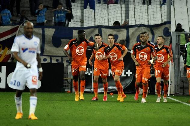 Joie but Lorient FOOTBALL : Marseille vs Lorient - Ligue 1 - 24 04 2015 FranckPennant Panoramic 