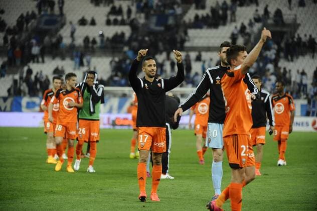 Joie jouerus Lorient FOOTBALL : Marseille vs Lorient - Ligue 1 - 24 04 2015 FranckPennant Panoramic 