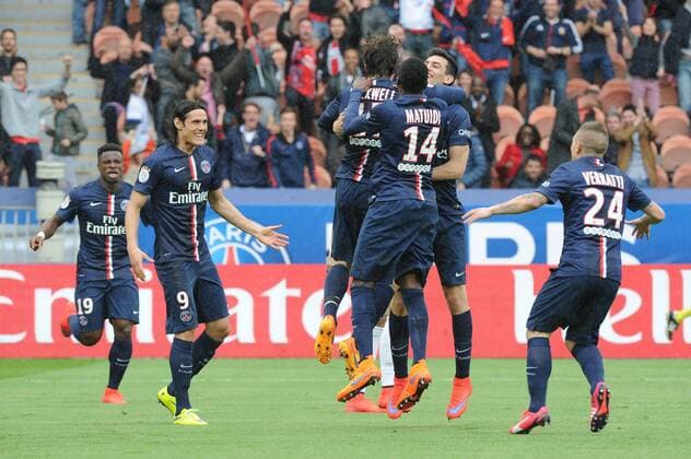 EDINSON CAVANI (psg) - FOOTBALL : Paris Saint Germain PSG - OSC Lille LOSC - - Ligue 1 - 25 04 2015 FEP Panoramic 