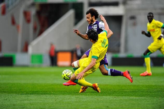 Martin Braithwaite (tfc) FOOTBALL : Toulouse FC vs FC Nantes - 34eme journee de L1 - 25 04 2015 ThierryBreton 