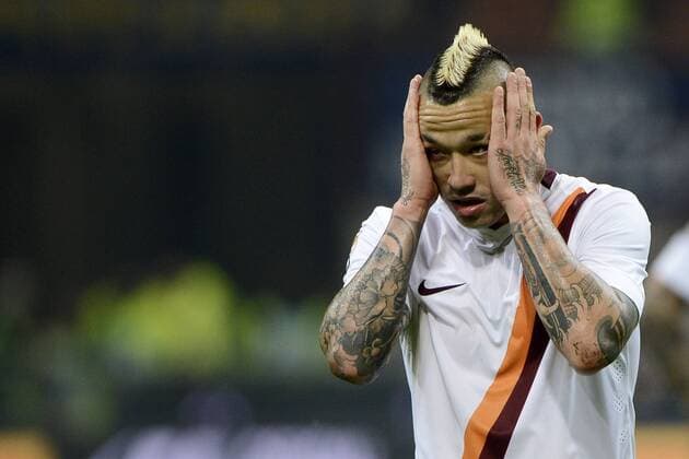 Radja Nainggolan Roma - Mailand, 25-04-2015 Stadio Giuseppe Meazza - Football Calcio Serie A Inter Mailand vs AS Rom giuseppexceleste