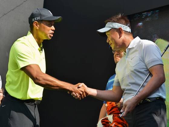 Tiger Woods attends an event for Nike, Inc. in Tokyo, Japan, on April 26, 2015.  TKP2015042620 KEIZOxMORI