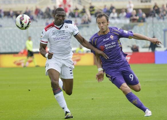 Aktuell Fußball, Italien, Serie A, AC Florenz (ACF Fiorentina) vs Cagliari Calcio IPP20150426 Football - soccer: Serie A, AC Florenz (ACF Fiorentina) vs Cagliari Calcio, Modibo Diakite, alberto gilardino xHOCHxZWEIx xItalyxPhotoxPressx 