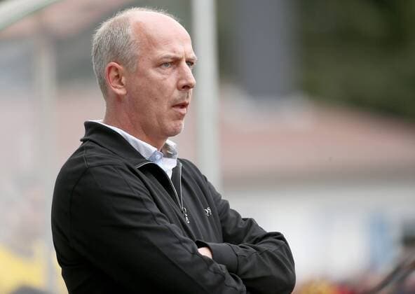 Markranstädt, 25.04.2015, Stadion am Bad, Fußball, NOFV Oberliga Süd , RB Leipzig ( U23) II. vs. 1.FC Lokomotive Leipzig 0:0 , Sportdirektor Mario Basler, 1.FC Lok Leipzig. ,