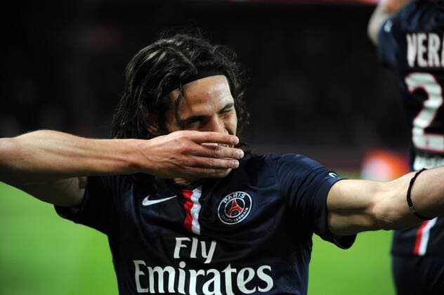 EDINSON CAVANI (psg) - JOIE - SNIPER FOOTBALL : Paris SG vs Metz - Ligue 1 - 28 04 2015 FEP Panoramic 