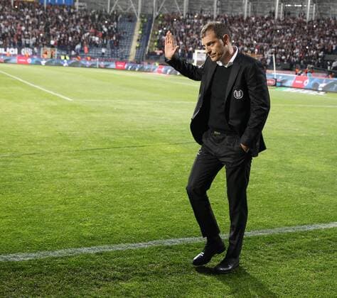 Turkey superleague match between Besiktas and Karabukspor at Osmanli Stadium in Ankara on April 27, 2015. Final Score: Besiktas 2 - Karabukspor 1 Pictured: Coach Slaven Bilic of Besiktas. 