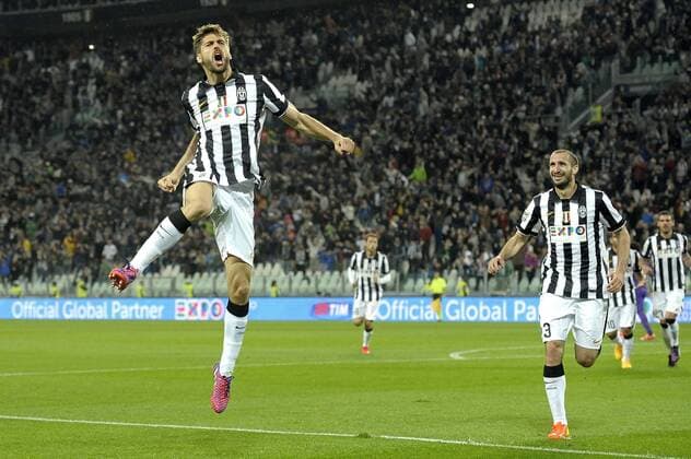 Fernando Llorente Juventus 1-1, goal celebration, Torino 29-04-2015, Juventus Stadium, Football Calcio 2014 2015 Serie A, Juventus Turin vs ACF Fiorentina (AC Florenz) filippoxalfero