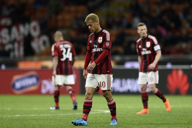 Db Milano 29 04 2015 - campionato di calcio serie A AC Mailand vs CFC Genua 1893 FC: Keisuke Honda 