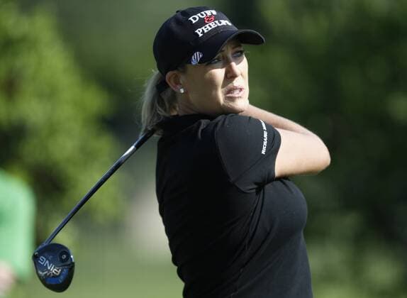 May 2, 2015 - Arlington, TX, USA - Cristie Kerr drives from the 2nd tee in the third round during the Volunteers of America North Texas Shootout, Saturday, May 2, 2015, at the Las Colinas Country Club in Irving, Texas. LPGA Golf Damen North Texas Shootout, third round - ZUMAm67_