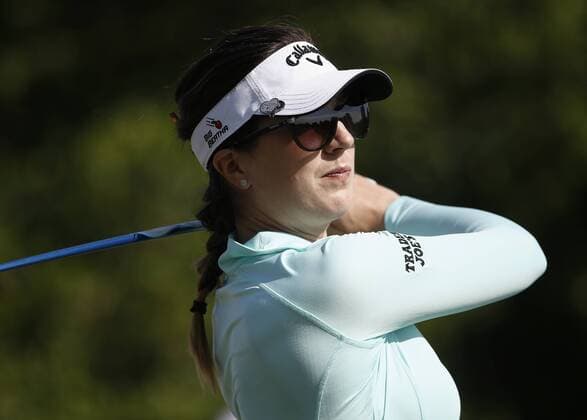 May 2, 2015 - Arlington, TX, USA - Sandra Gal drives from the 2nd tee in the third round during the Volunteers of America North Texas Shootout, Saturday, May 2, 2015, at the Las Colinas Country Club in Irving, Texas. LPGA Golf Damen North Texas Shootout, third round - ZUMAm67_