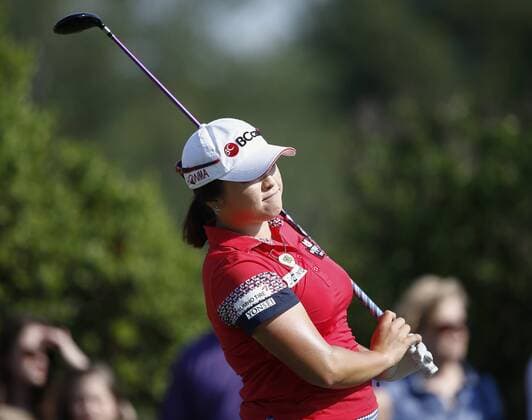 May 2, 2015 - Arlington, TX, USA - Ha Na Jang drives from the 2nd tee in the third round during the Volunteers of America North Texas Shootout, Saturday, May 2, 2015, at the Las Colinas Country Club in Irving, Texas. LPGA Golf Damen North Texas Shootout, third round - ZUMAm67_