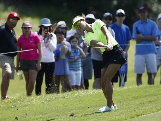 May 2, 2015 - Arlington, TX, USA - Michelle Wie approaches the 9th green in the third round during the Volunteers of America North Texas Shootout, Saturday, May 2, 2015, at the Las Colinas Country Club in Irving, Texas. LPGA Golf Damen North Texas Shootout, third round - ZUMAm67_