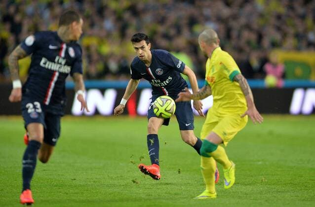 Aktuell Fußball, Frankreich, Ligue 1, FC Nantes - Paris St. Germain Javier Pastore (psg) FOOTBALL : Nantes vs Paris SG - Ligue 1 - 03 05 2015 AnthonyBIBARD FEP Panoramic 