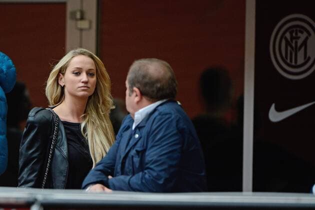 Monika Puchalski, wife of Lukas Podolski - Milano, 03-05-2015 - Serie A 2014 2015 - Inter Milano - AC Chievo Verona - giuseppexceleste
