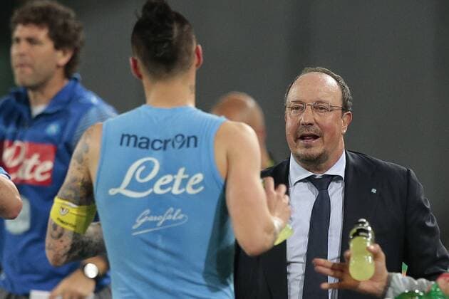 Marek Hamsik Napoli, Rafael Benitez Napoli, Napoli 03-05-2015 Stadio San Paolo Football Calcio Serie A Napoli - Milan Foto Cesare Purini Insidefoto cesarexpurini