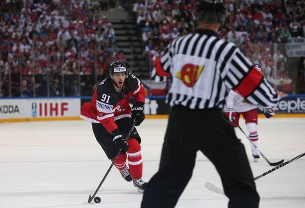 Ice hockey Eishockey - IIHF Ice Hockey WC 2015 PRAGUE,CZECH REPUBLIC,04.MAY.15 - ICE HOCKEY - IIHF World Ice Hockey Championships, international match Länderspiel Canada vs Czech Republic. Image shows Tyler Seguin (CAN). GEPAxpictures xAndreasxPranter 