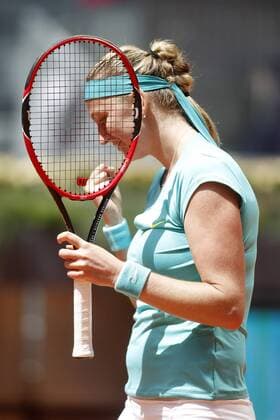 Petra Kvitova during Madrid Open Tennis 2015 match.May, 5, 2015.  (2015050528)