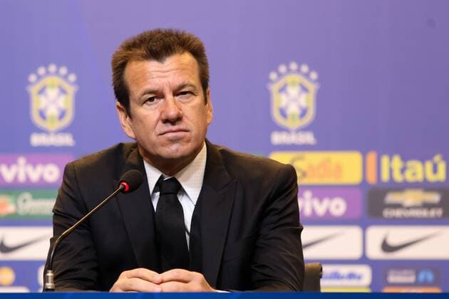 May 5, 2015 - Rio De Janeiro, Brazil - The coach of the Brazilian national football team, Dunga, reads the 23-player roster for the upcoming Copa America tournament to be held in Chile, at the headquarters of the Brazilian Football Confederation (CBF) in Rio de Janeiro. Brazil: National Brazilian Football Team - ZUMAp133