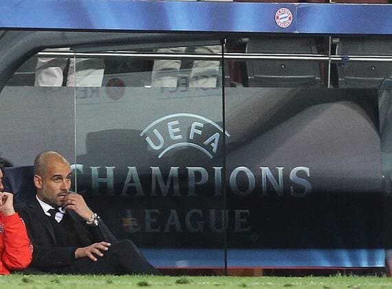 06 05 15 FC Barcelona Barca FC BAYERN MUNCHEN Guardiola pep (bay) FOOTBALL : FC Barcelone vs FC Bayern München - UEFA Ligue des champions - 06 05 2015 CARLOSMIRA PANORAMIC 