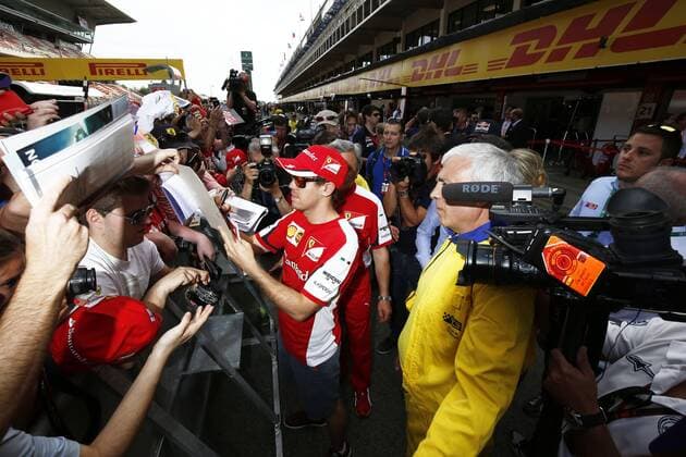 Motorsports: FIA Formula One World Championship WM Weltmeisterschaft 2015, Grand Prix of Spain, 5 Sebastian Vettel (GER, Scuderia Ferrari), xHOCHxZWEIx