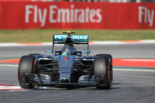08.05.2015. Circuit de Catalunya, Barcelona, Spain. Mercedes AMG Petronas F1 W06 Hybrid driver Nico Rosberg takes to the circuit during the friday practice sessions xLeannexBoonx  ActionPlus11618869