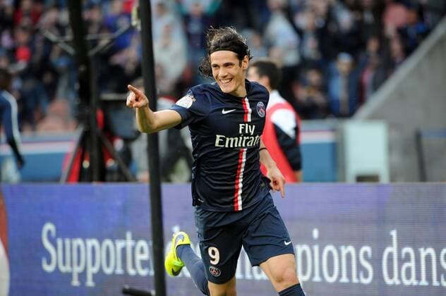 Aktuell Fußball, Frankreich, Ligue 1, Paris St Germain - EA Guingamp EDINSON CAVANI (psg) - JOIE FOOTBALL : Paris SG vs Guingamp - Ligue 1 - 08 05 2015 FEP Panoramic 