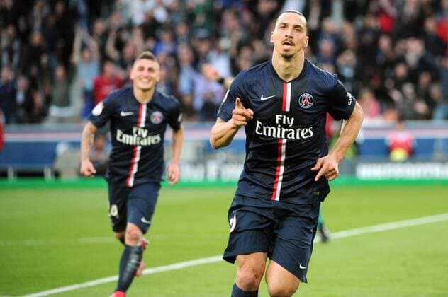 Aktuell Fußball, Frankreich, Ligue 1, Paris St Germain - EA Guingamp ZLATAN IBRAHIMOVIC (psg) - JOIE FOOTBALL : Paris SG vs Guingamp - Ligue 1 - 08 05 2015 FEP Panoramic 